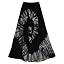 ATM Tie Dye Maxi Skirt – Bohemian Elastic Waist, Handmade Rayon, Plus Size Friendly, Approx. 38" Length