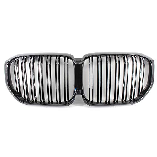 Grille racing double ligne noire brillante C 2 Line pour pare-chocs G05 X5 2018-2020