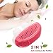 2 in 1 Soft Anti Snoring Device and Air Purifier -Sleep Device Prevent Snoring Clip Breathing Sleep Nose Care Filters- Snoring Solution Nasal Dilator for Breathing (Red)