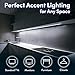 Power Practical LED Lights for TV Backlight - Luminoodle, USB Powered TV LED Light Strip w/ Bias Ambient Lighting for Home Theater - True White - Size (24