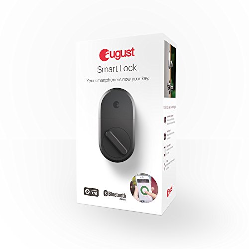 August Smart Lock - Keyless Home Entry With Your Smartphone - Dark Gray #TOP6