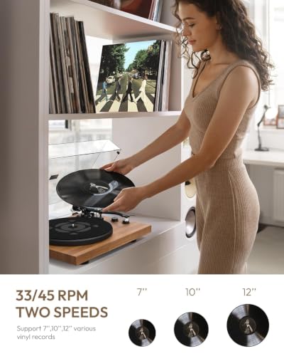 QLEARSOUL SoulBox S1 Vinyl Record Player with Stereo Speakers - image 2