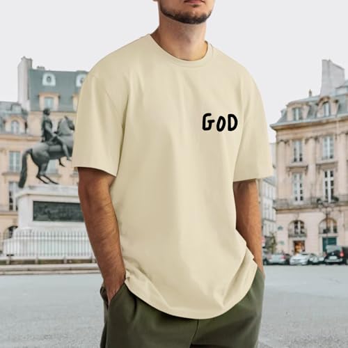 Christian Shirts for Men Inspirational God Shirt Religious Faith Tshirt Oversized Jesus Bible Verse Graphic Tee Top3