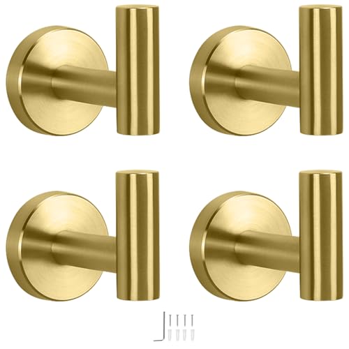 NearMoon Stainless Steel Wall Hooks (4 Pack)