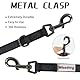 Wisedog 3m Schwarz doppelendige gummierte Hundeleine Leichtgewichtige Hands Free Leine für Hund rutschfeste Hands Free Hundeleine Fit für Spaziergänge Laufen Camping