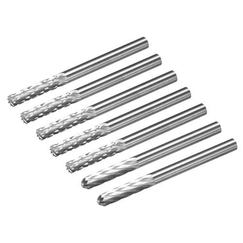 uxcell Tungsten Carbide Rotary Files 1/8