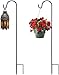 Produktbild 2PCS Schäferhaken, Metall-Gartenstecker mit Haken für Solarleuchten, Laternen, Weihnachtsbeleuchtung, Hochzeiten, Pflanzkörbe, Blumenkugel(100cm)