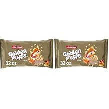 Malt-O-Meal Golden Puffs Sweetened Puffed Wheat Breakfast Cereal, Bulk Family Size, 32 oz Resealable Bag Pack of 2