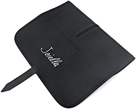 Joiella Heat Resistant Curling Iron Cover with Small Thermal Pouches and Added Cable Holder for Hair Styling Tools Storage Flat Iron Travel Case Easy Carry Roll Bag