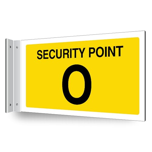 Panneau de couloir haut de gamme V Safety Security Point O personnalisé 3mm