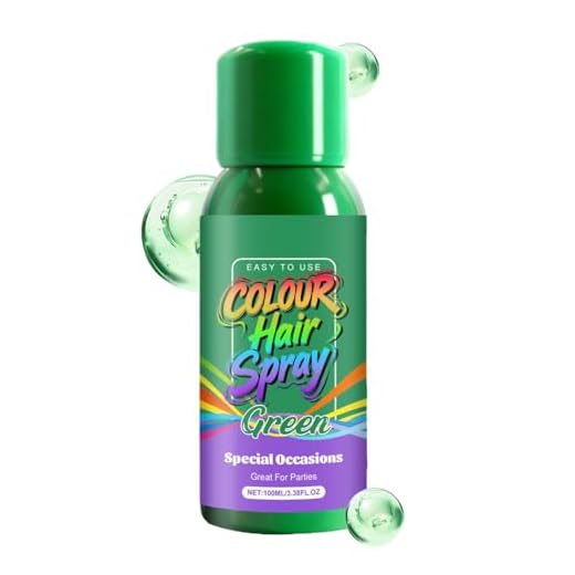Dmuzsoih Spray De Color Para El Cabello Temporal,100ml Spray De Color Verde Para El Cabello - Solución De Tinte Para Disfraces - Para Fiestas Reuniones Cosplay Disfraces Halloween Festivales