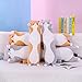 Cute Cat Plush Long Body Pillow Cuddle Cartoon Stuffed Animals Cat Plushie Soft Doll Pillows Gifts for Kids Girls(Gray, 35 Inches), 1 Count (Pack of 1)