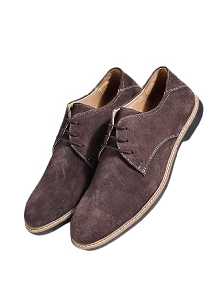 Teakwood Men Brown Solid Round Toe Suede Derbys_Size 40 (B0BB9N9N53) Amazon Price History, Amazon Price Tracker
