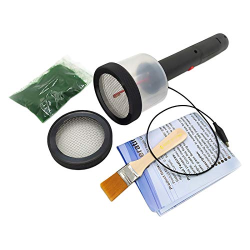 Amagogo Flocking Kit Static Grass Applicator with 1-5mm/ 6-12mm Netcovers & Antiskid Handle for DIY Scenic Modelling, Table, Diorama Scenery