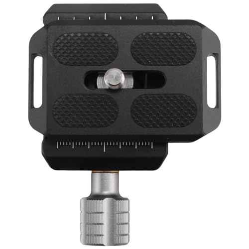 Louttary Clip de Abrazadera de LiberacióN RáPida Cabezal de Aluminio PortáTil Cabezal de Abrazadera de Cambio RáPido Abrazadera de LiberacióN RáPida, Negro