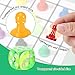 Zhanmai 40 Pcs Board Game Pieces Game Pawns Multicolored Plastic Chess Pawn Pieces for Board Play and 4 Pcs 6 Sided Round Corner Solid Color Dice for Chess Play Components Tabletop Markers