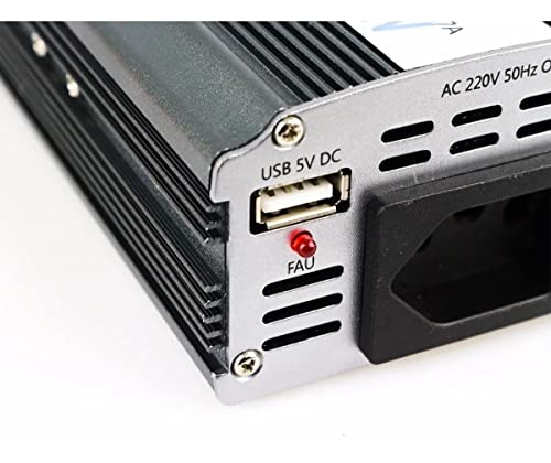 Inversor Tensão 500w 12v Para 220v Veicular Transformador Conversor Com Tomada Padrão
