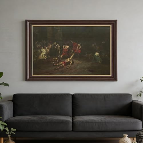Impression toile Spoliarium Juan Luna cadre suspendu pour mur vide - 7