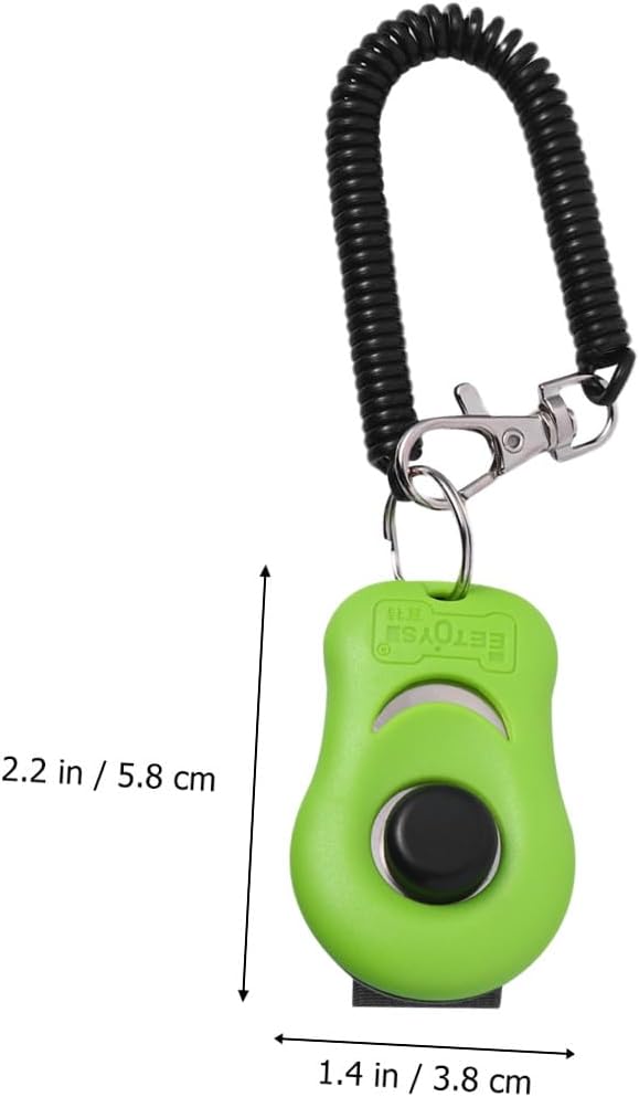 FOMIYES 2pcs Pet Training Clicker Whistle for Dog Obedience and Agility Training Tool for Puppies Cats and Animals