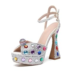 Lh151 Silver Multicolor 14cm Heel