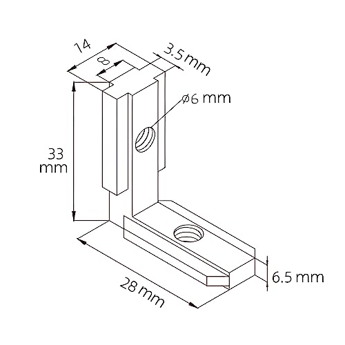 10 Stück Aluprofil 30x30 Aluwinkel mit 20 Stück oberem Draht - Hochwertige Profil 30x30 für Profilverbindung, Winkelverbinder, Leicht und Langlebig