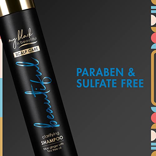 My Black Is Beautiful Clarifying Sulfate Free Shampoo For Build Up, For Dry And Damaged Hair, Blue Ginger And Mint, 9.6 Fl Oz #TOP1