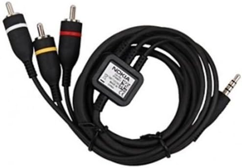 Nokia Ca-75u Audio Video Output RCA Music Cable 3.5mm for N97 N8 N82 N85 N86