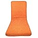 TIENDA EURASIA® Colchoneta para Tumbona de Jardin - Cojin Tumbona Acolchado Relleno de Fibra - Funda de Tela con Cremallera Lavable - Medida para Tumbona de 180 x 50 cm (Naranja)