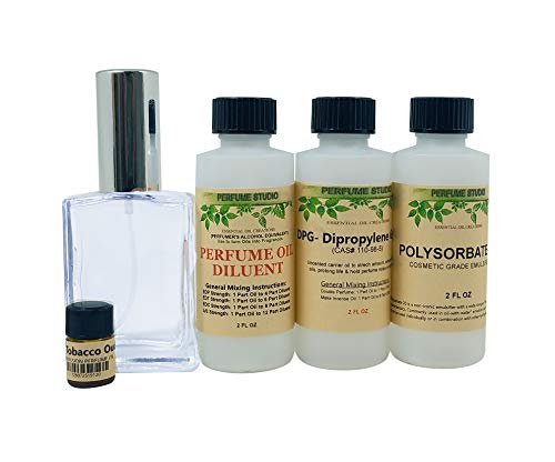 Perfume Studio Fragrance Making Kit use to Make Your own perfumes, colognes, air fresheners and Body Mist Sprays; 5 Pcs.