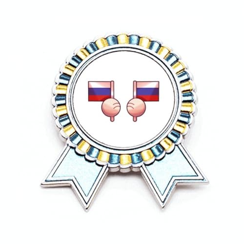 Broche drapeau de la Fédération de Russie : l'accessoire en métal pour célébrations officielles