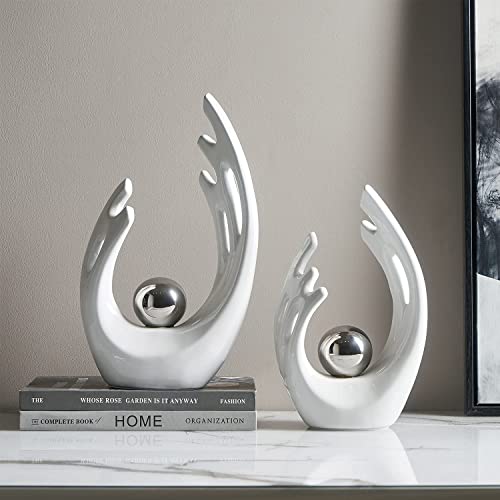Fjs Modern Art Ceramic Statue Home Decor Accents Table Decoration For Living Room Office Dining Room Kitchen Cabinets Apartment #TOP4