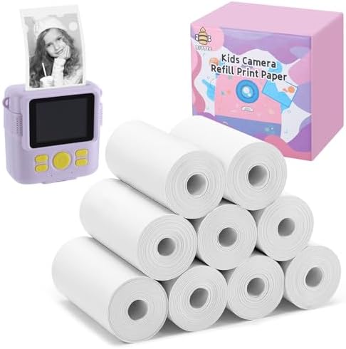 9 Rolls Kids Instant Camera Print Refill Paper- Photo Printer Thermal Paper Rolls Instant Print Camera Refill Paper for 4 5 6 7 8 9 10 Year Old Girls Boys Birthday Gifts 9 Rolls Kids Instant Camera Print Refill Paper- Photo Printer Thermal Paper Rolls Instant Print Camera Refill Paper for 4 5 6 7 8 9 10 Year Old Girls Boys Birthday Gifts