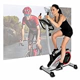 Christopeit Heimtrainer AL 1 Fahrrad Ergometer, leiser Hometrainer, 8-Stufig, bis 150kg, 9kg Magnet-Bremssystem, LCD-Display, Transportrollen
