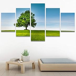 SIGNWIN 5 Panel Canvas Wall Art Modern Art...
