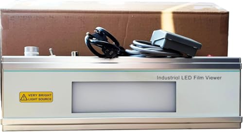 YFYIQI Industrial X-Ray Film Viewers Industrial Radiography Film Viewer with Max Light Intensity 300,000LUX(100,000cd/m²) Built-in 140 Beads Standard Wired Foot Switch Observable Film Blackness＜4.0D