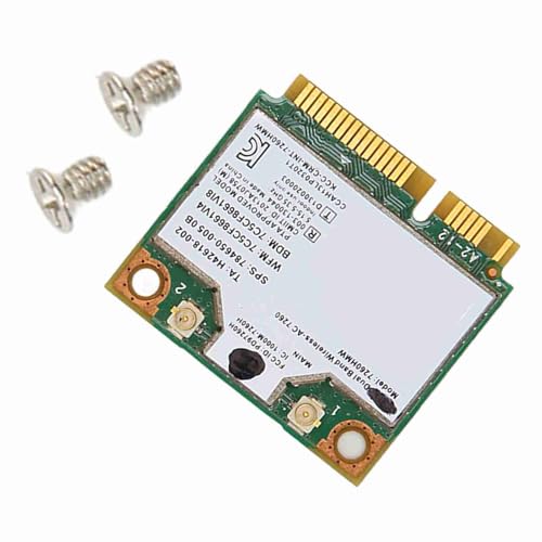 Tarjeta de red inalámbrica Ejoyous Mini PCIe WiFi 1200Mbps Dual Band BT 4.0 802.11ac para Laptop y Desktop miniatura 3