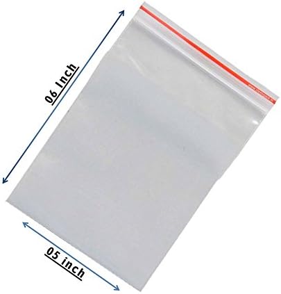 Swadesh Zip Lock Bags (Pack of 500) 05 inch x 06 inch, Clear, Strong, Air Tight Pouches (Resealable/Reclosable Bags)