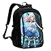 Betyt Alice in Wonderland Mochila USB con puerto de carga para ordenador, transpirable, acolchada, resistente al agua, para portátil, escuela, trabajo, viajes