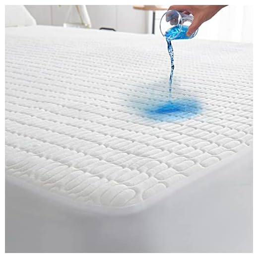 Newspin Queen Size Cooling Bamboo Waterproof Mattress Protector - Breathable & Ultra Soft 3D Air Fabric Bamboo Mattress Cover, Noiseless Deep Pocket Mattress Pad Fitted 8"-21"