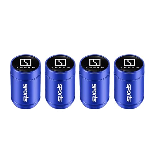 GVFKMNX 4 Pieces Aluminium Bouchon Valve Pneu Voiture,pour Zeekr 001 007 009 X Mix 7X 9X GT M-Vision avec Joint Caoutchouc étanche air poussière résistant Corrosion,Blue GVFKMNX 4 Pieces Aluminium Bouchon Valve Pneu Voiture,pour Zeekr 001 007 009 X Mix 7X 9X GT M-Vision avec Joint Caoutchouc étanche air poussière résistant Corrosion,Blue