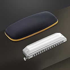 MEIeynt Harmonica, Harmonica chromatique 16 Trous, Orgue à Bouche pour Instrument de Musique pour Adultes, Joueurs… - Les Beatles, Paul McCartney, John Lennon, RIngo Starr, George Harrison MEIeynt Harmonica, Harmonica chromatique 16 Trous, Orgue à Bouche pour Instrument de Musique pour Adultes, Joueurs… – Image 3