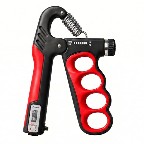 Image of Kyro Ring Hand Gripper 5-100 KG | Adjustable Grip Strengthener with Counter for Men & Women | Finger, Wrist & Forearm Strength Trainer | Heavy Duty Power Gripper for Home & Gym