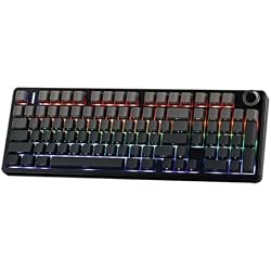 MechLands Aula F99 PRO 96% Mechanical Gaming Keyboard, BT5.0/USB-C/2.4GHz | Wireless Custom Keyboard w/ 8000mAH Battery, Creamy Gasket, Hot Swappable, Rotary Knob, RGB Backlit for Win/Mac (Grey)