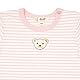 Steiff Unisex Baby Basic Kurzarm gestreift T-Shirt, Silver PINK, 86
