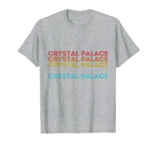Vintage Retro Crystal Palace T-Shirt, Men, Heather Grey, XX-Large