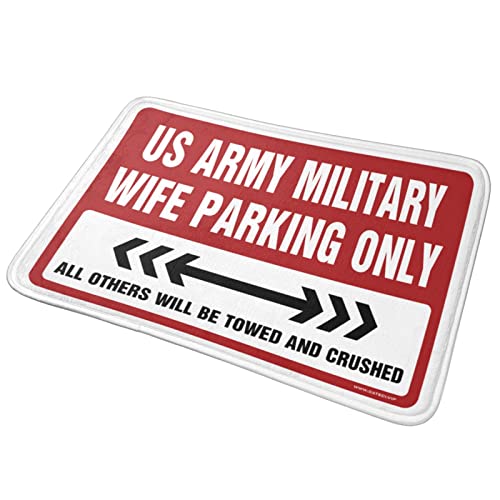 Tapis de maison extérieur résistant US Army Wife pour entrée propre
