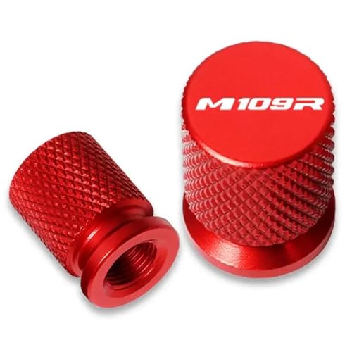 Bouchon valve pneu moto pour Suzuki Boulevard M109R en aluminium anodisé rouge