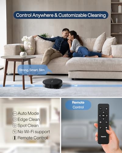 Thamtu Robot Vacuum Cleaner, Super Thin, Powerful Suction Vacuum Robot, Self-Charging Robo - image 7