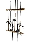 Rush Creek Creations 2-Piece 6 Fishing Rod Storage Wall Mount Rack - Easy Installation