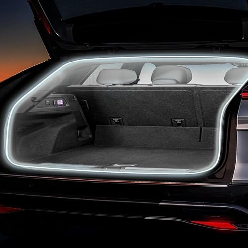 Kofferraum Lichtstreifen, 4m LED Kofferraum Streifen, Dynamic Flowing Car Trunk Light Strip, Kofferraumbeleuchtung Led, Automatischer Sensor Tail Box für Auto Kofferraum Dekoration(Mit Lauflichtefekt)